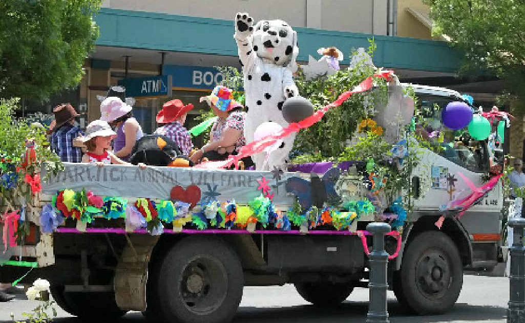 The Daily News Dalmatian gives a shout out on behalf of Warwick Animal Welfare which won its section. The Daily News Dalmatian gives a shout out on behalf of Warwick Animal Welfare which won its section.